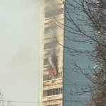 Toshkentdagi ko‘p qavatli uyda yong‘in bo‘ldi (video)