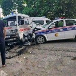 Фарғонада тез ёрдам ва миллий гвардия машиналари ўзаро тўқнашди