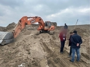 Illegal sand mining offenders were apprehended in Kashkadarya