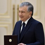 Shavkat Mirziyoyev awards a group of journalists