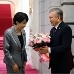 Yaponiya Bosh vaziri Markaziy Osiyo yetakchilari uchun ziyofat uyushtirdi (video)