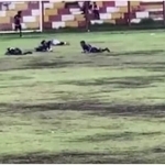 Peruda futbolchini chaqmoq urdi (video)