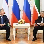 Prezident Qozonda Minnixanov bilan uchrashuv o‘tkazdi