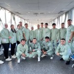 The national weightlifting team of Uzbekistan set out for  the Asian Championship