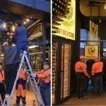 Курьер билан жанжалдан сўнг Brasserie ресторанининг ёзги майдончаси бузилди