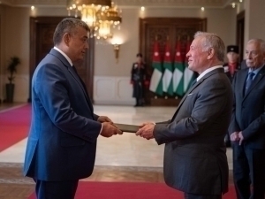 O‘zbekiston elchisi Iordaniya podshohiga ishonch yorliqlarini topshirdi