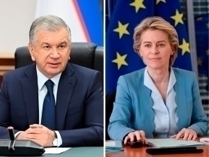  Mirziyoyev congratulates Ursula von der Leyen