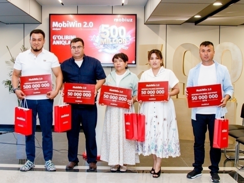 Mobiwin 2.0 финалида 700 миллион сўм ўйналди