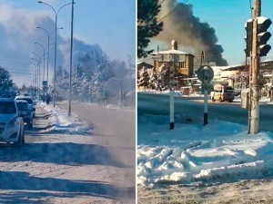 A fire broke out in a textile workshop in the Tashkent region (video)