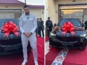 The Kremlin presented Jalolov with an expensive car.
