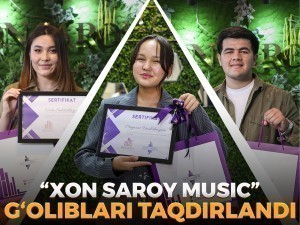 “Xon Saroy music” g‘oliblariga sovg‘alar topshirildi