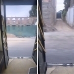 Автобусни эшикларни очиқ ҳолда бошқарган ҳайдовчи жазоланди (видео) 