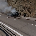 Equinox catches fire at Qamchiq Pass