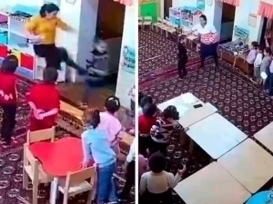 In a kindergarten in Khorezm, children were “trained” by kicking 