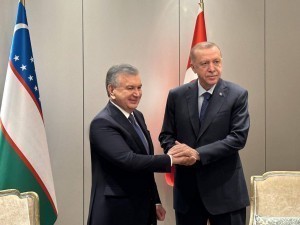 Mirziyoyev meets with Erdogan 