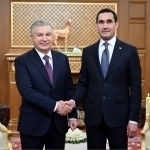 Shavkat Mirziyoyev Serdar Berdimuhamedov bilan uchrashdi