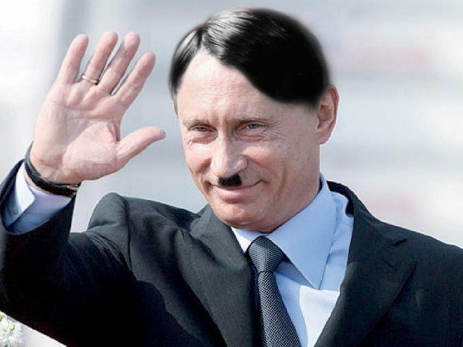 Россияда Путин Гитлерга ўхшатилган мемлар тақиқланди