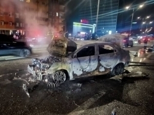 Toshkentda Cobalt YTHga uchrab, yonib ketdi 