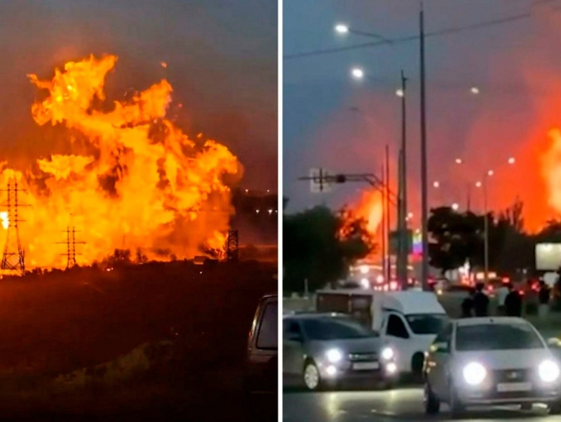 Dog‘istonda gaz quvuri portladi (video)
