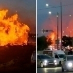 Dog‘istonda gaz quvuri portladi (video)