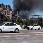 Gas station fire reported in Samarkand (video)