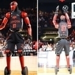 Toyota odamsimon robot basketbolchini namoyish etdi (video)