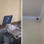 A surveillance camera has been placed in the Ultrasound examination room of the medical association in Andijan