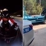Three-day administrative penalty imposed on female motorcyclist
