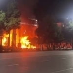 Termizda bankomatlar yonib ketdi (video)