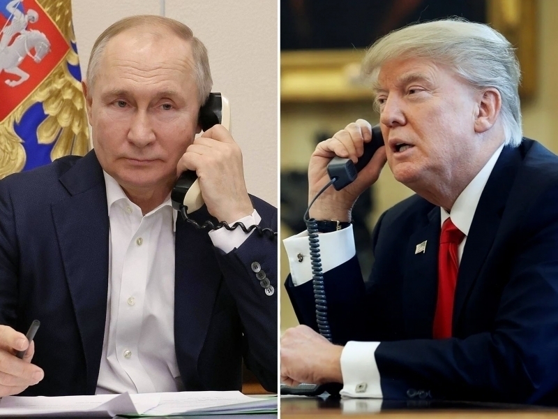 Путин Трамп билан деярли 1,5 соат телефонда гаплашди