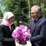 Кўксарой қароргоҳида Ҳалима Ёқубни кутиб олиш маросими бўлди (фотогалерея)