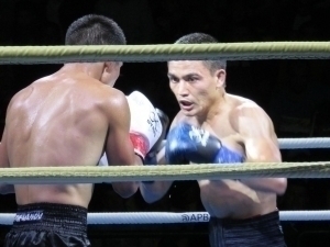 The professional boxer from Uzbekistan left no chance for the representative from France