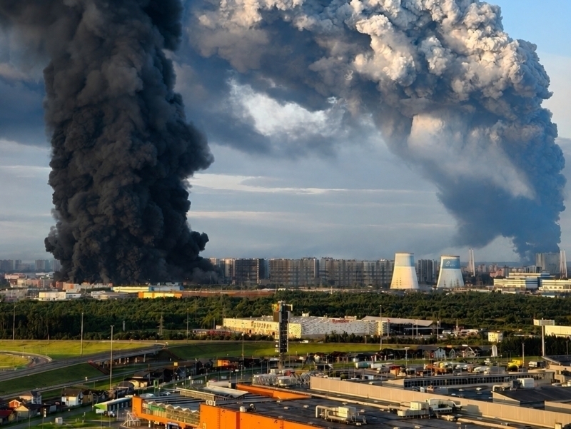 Wildberries yana yonmoqda: Ukraina bu safar Sankt-Peterburgdagi omborlarni bombaladi (video)