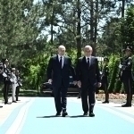 Putin “Ko‘ksaroy”da tantanali kutib olindi (video)