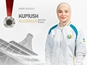 Kumush Khujaeva wins the silver medal at the Paralympics