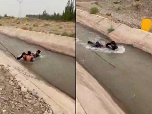 Rescuers who tried to save children drowned in the water (video)