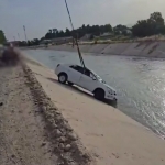 Surxondaryoda Cobalt kanalga tushib ketdi (video)