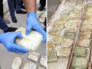 People who smuggle heroin across the border are caught