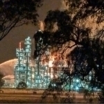 Avstraliyadagi eng yirik neft zavodi yonib ketdi (video)