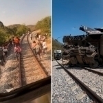 Meksikada poyezd relsdan chiqib ketdi. 13 kishi halok bo‘ldi (video)