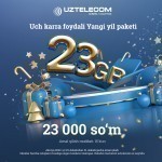 UZTELECOM bayramona 23 GB hamyonbop internet-paketni taqdim etadi
