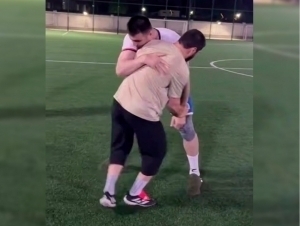 Jalolov va Maxachev kuch sinashib ko‘rdi (video)
