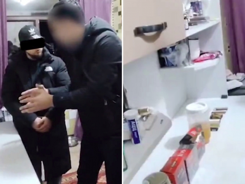 Navoiyda o‘z uyini narkolaboratoriya qilgan shaxs ushlandi (video)