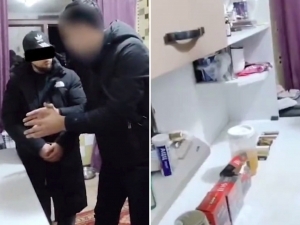 Навоийда ўз уйини нарколаборатория қилган шахс ушланди (видео)