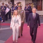Meloni ham Mirziyoyevni tantanali kutib oldi (video)
