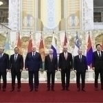 Mirziyoyev attends the meeting in Minsk