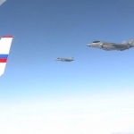 AQSHning qiruvchi samolyotlari Putinni Rossiyaga kuzatib qo‘ydi (video)