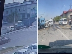 Students were involved in a serious accident in Namangan (video)