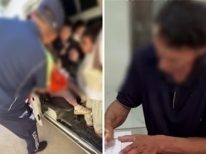 Driver detained in Termez for transporting more than 20 children in a Damas minivan