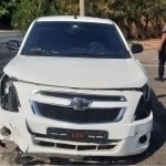 Cobalt Crashes into Concrete Barrier Near Railway in Andijan